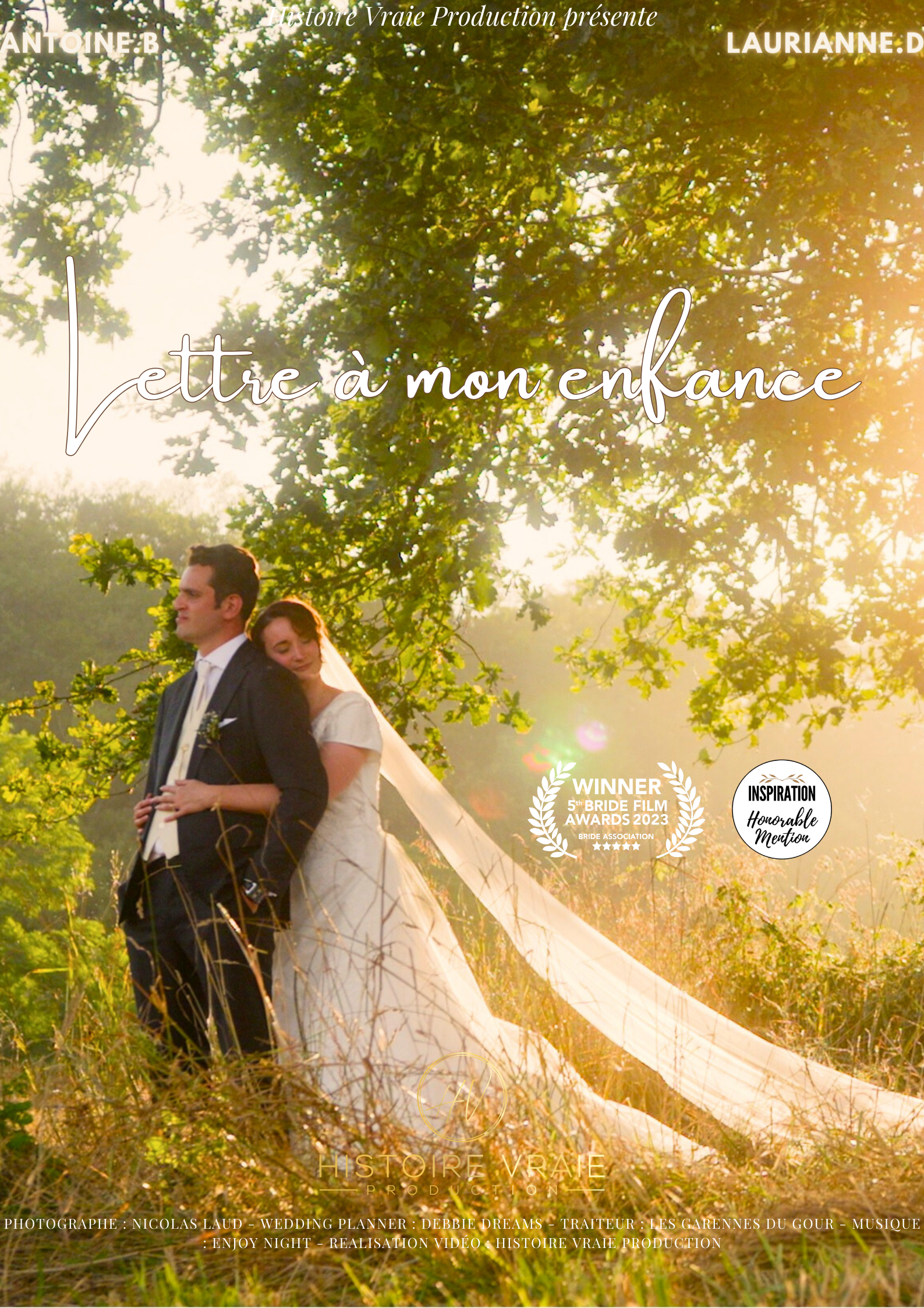 Affiche de la vidéo / du film de mariage : Lettre à mon enfance